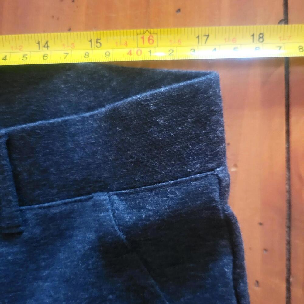Betabrand Straight-Leg Classic Dress Pant Yoga Pants Charcoal Gray Heather - XL - Picture 5 of 9